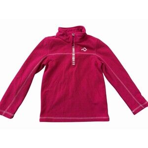 Jupa Girls‎ Pink Fleece Pullover Half Zip Sweater Size 6/7 Warm Winter